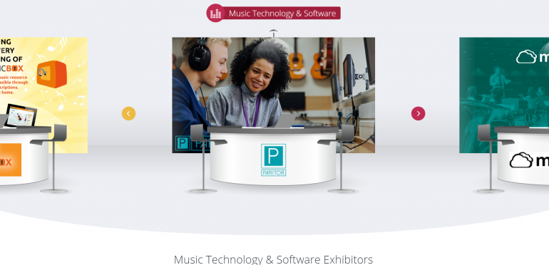 Our virtual music software stand at Music Mark 2020