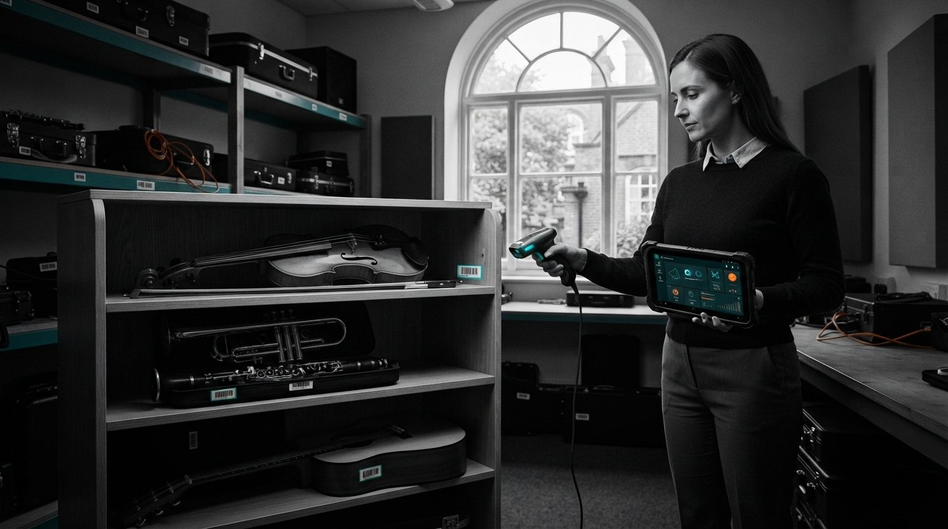 A 2026 Guide to Asset Tracking for School Musical Instruments